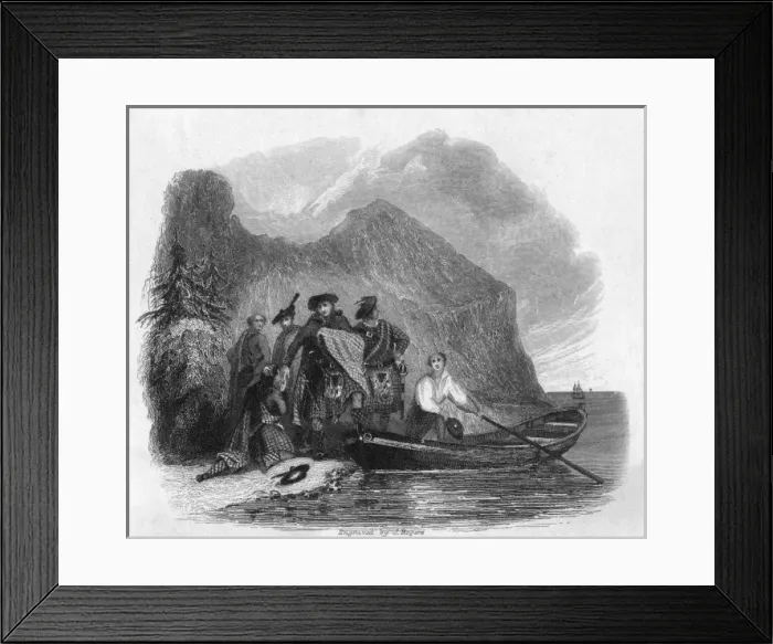 Framed Print : Charles Escapes Scotland Framed Print : Charles Escapes Scotland