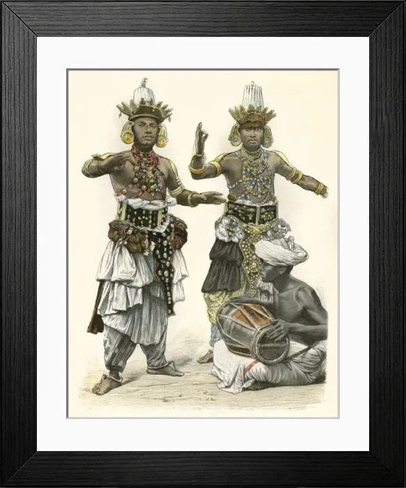 Framed Print : Racial / Sri Lanka / Dancers Framed Print : Racial / Sri Lanka / Dancers