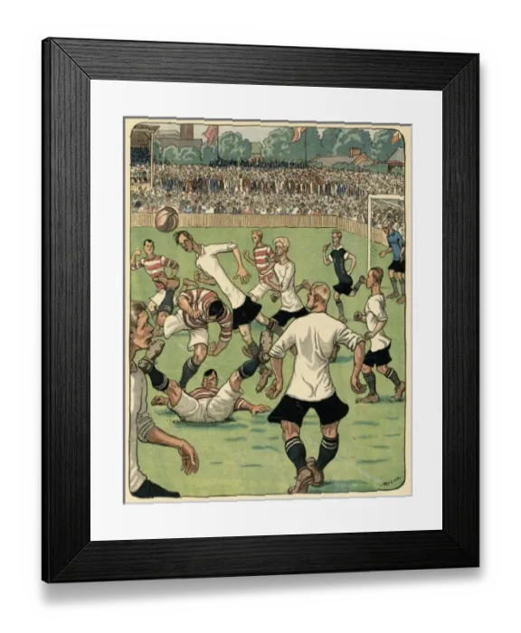Framed Print : Football Match / Klodshans Framed Print : Football Match / Klodshans