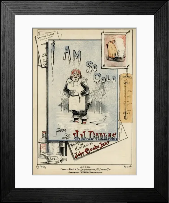 Framed Print : Weather / Snow / Cold 19C Framed Print : Weather / Snow / Cold 19C
