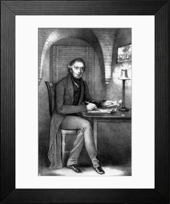 Framed Print : Oastler in Prison Framed Print : Oastler in Prison