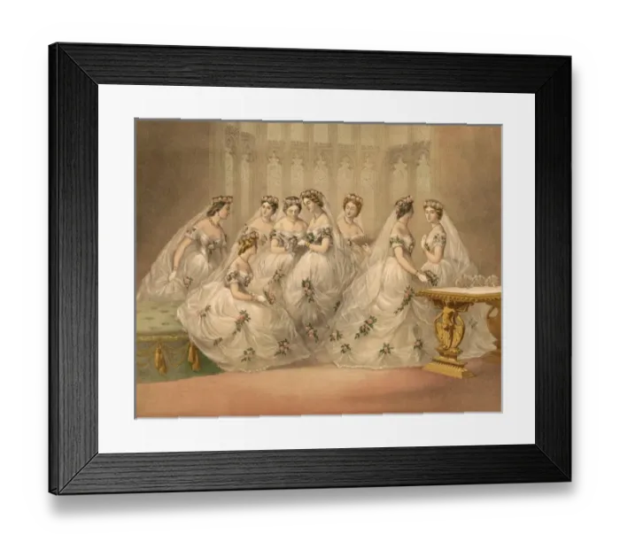 Framed Print : Edward Vii / Bridesmaids Framed Print : Edward Vii / Bridesmaids