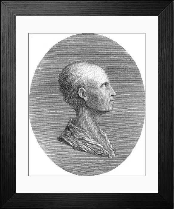 Framed Print : Immanuel Kant  /  Oval