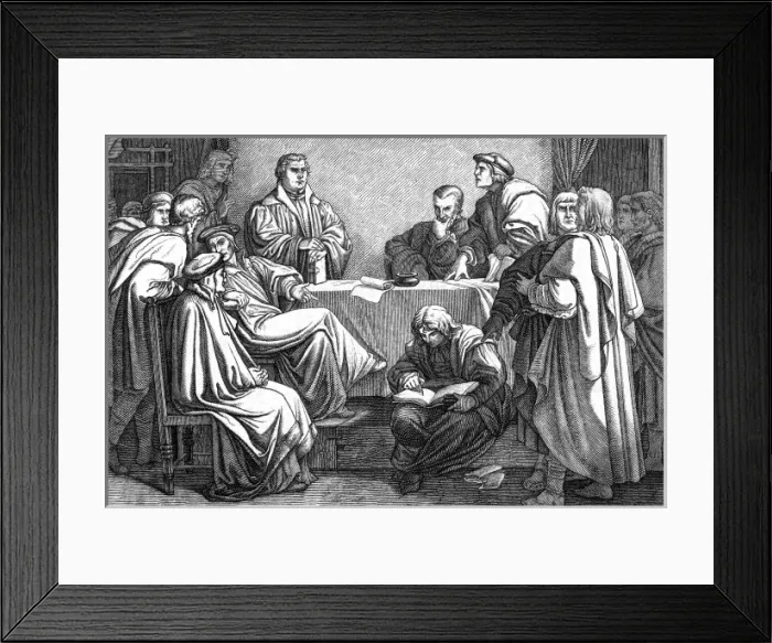Framed Print : Luther and Eck Dispute Framed Print : Luther and Eck Dispute
