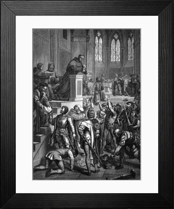 Framed Print : Luther Tears Papal Bull Framed Print : Luther Tears Papal Bull
