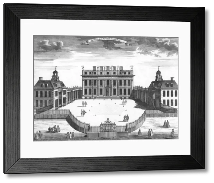 Framed Print : Buckingham House 1750S Framed Print : Buckingham House 1750S