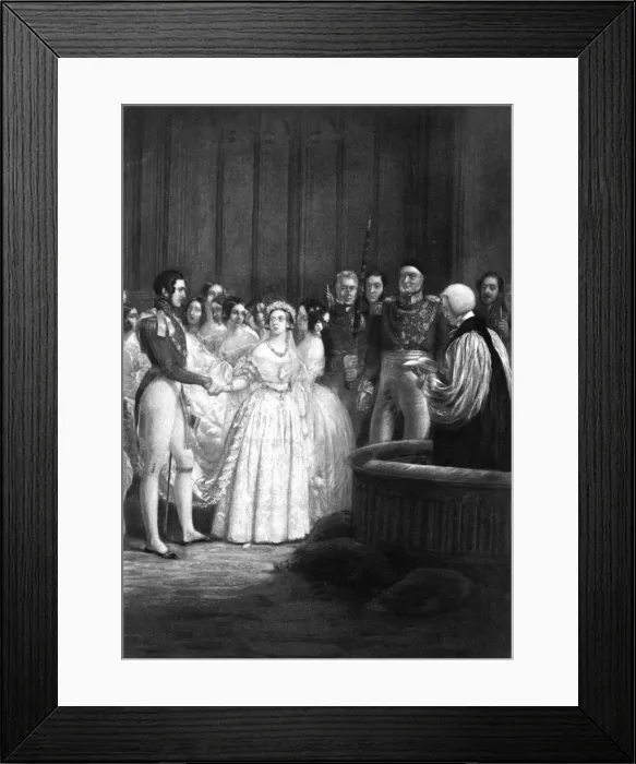 Framed Print : Victoria Weds Albert Framed Print : Victoria Weds Albert
