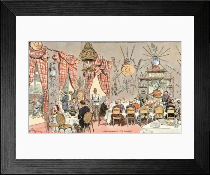 Framed Print : Egypt Hunt Breakfast 19C Framed Print : Egypt Hunt Breakfast 19C