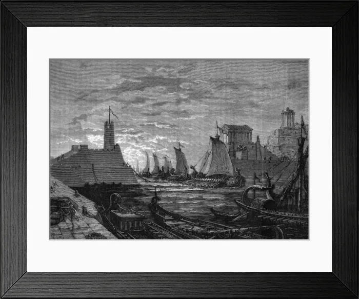 Framed Print : Piraeus Besieged / 388 Bc Framed Print : Piraeus Besieged / 388 Bc