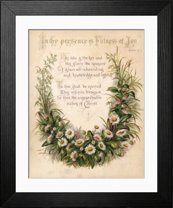 Framed Print : Fulness of Joy Plate 2 Framed Print : Fulness of Joy Plate 2