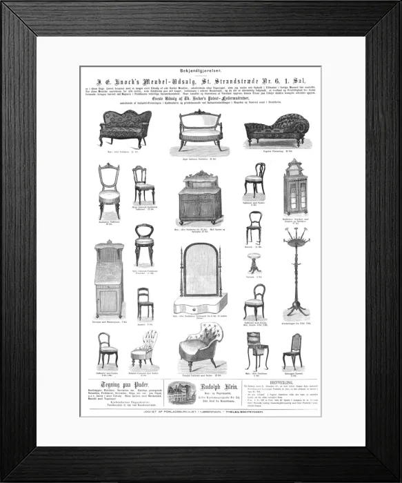 Framed Print : Scandinavian Furniture Framed Print : Scandinavian Furniture