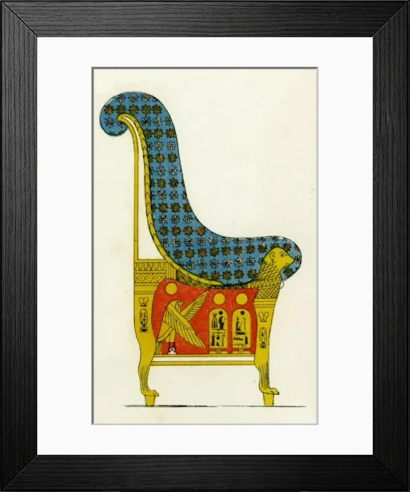 Framed Print : Egyptian Chair Framed Print : Egyptian Chair