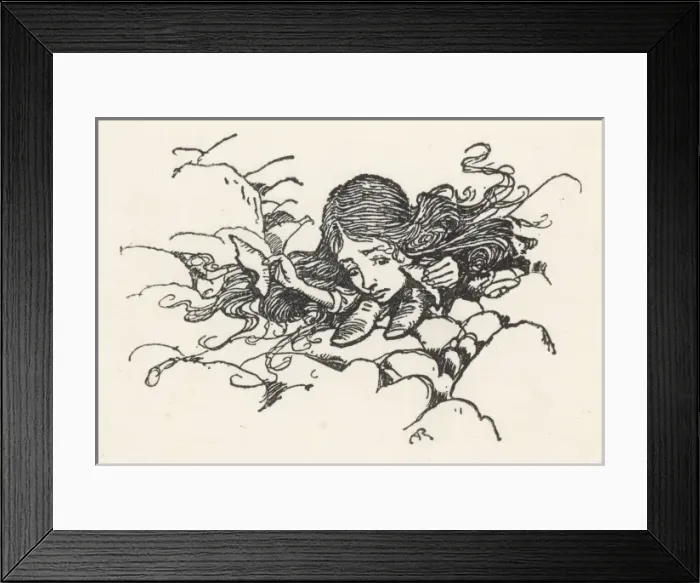 Framed Print : Alice Shrinks Framed Print : Alice Shrinks