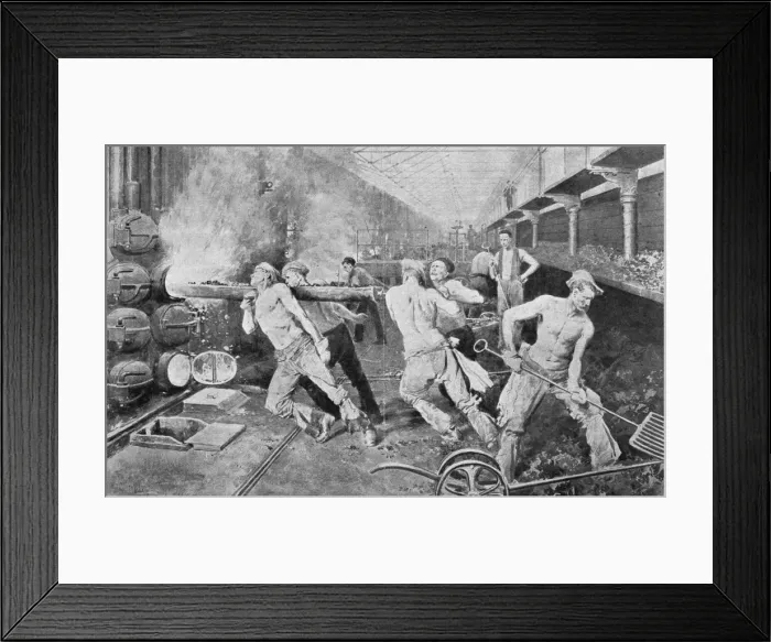 Framed Print : In a London Gasworks Framed Print : In a London Gasworks