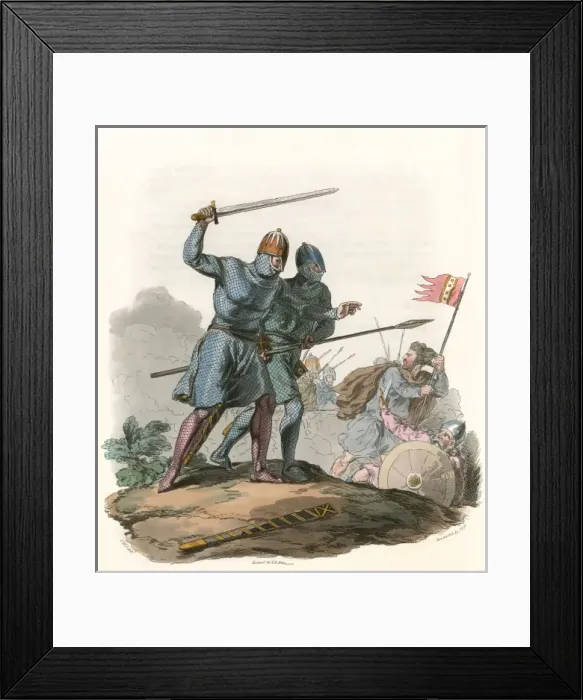 Framed Print : Anglo-Danish Warriors Framed Print : Anglo-Danish Warriors