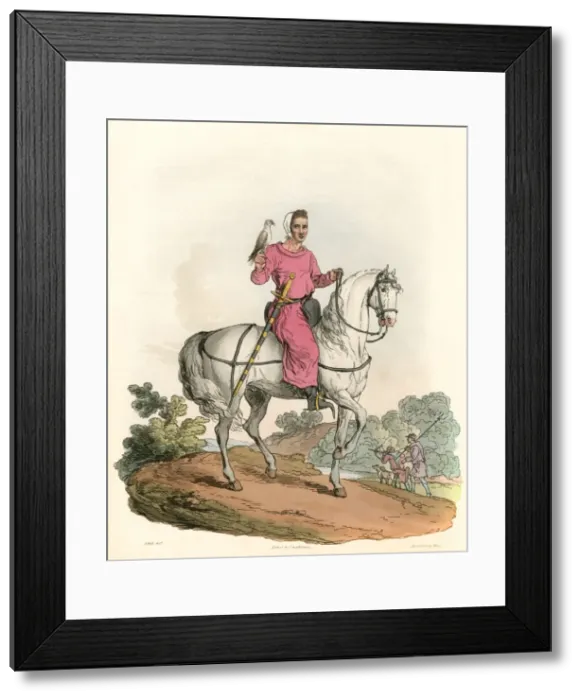 Framed Print : Young Nobleman Hawking Framed Print : Young Nobleman Hawking