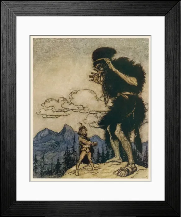 Framed Print : Valiant Tailor & Giant Framed Print : Valiant Tailor & Giant