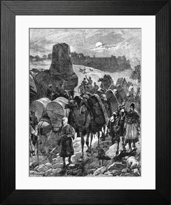 Framed Print : Trade Route / Asia Framed Print : Trade Route / Asia
