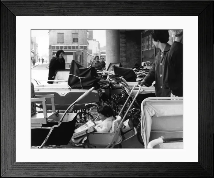 Framed Print : Prams, Babies & Mothers Framed Print : Prams, Babies & Mothers