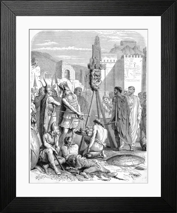 Framed Print : Breenus and his Sword Framed Print : Breenus and his Sword