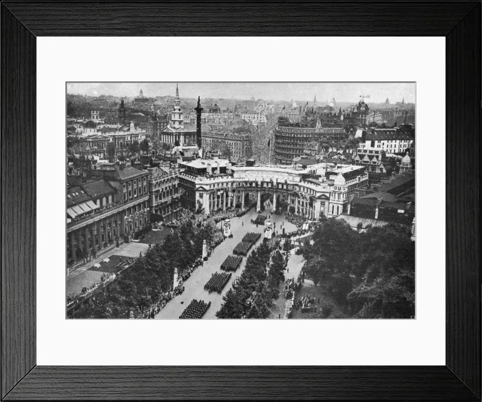 Framed Print : Victory Parade in London Framed Print : Victory Parade in London