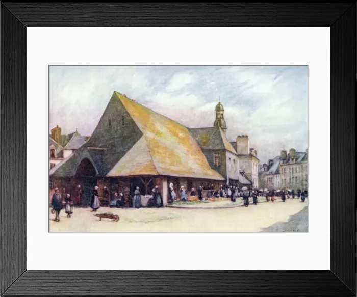 Framed Print : Old Market Hall / Auray Framed Print : Old Market Hall / Auray