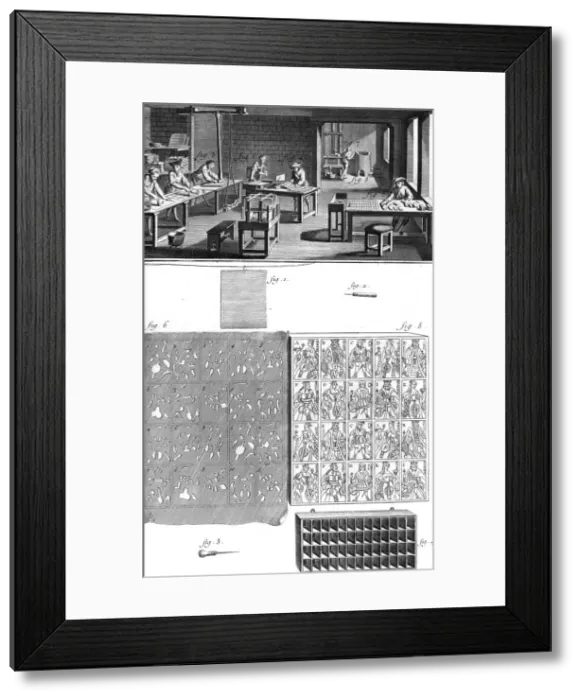 Framed Print : Playing Cards Workshop Framed Print : Playing Cards Workshop