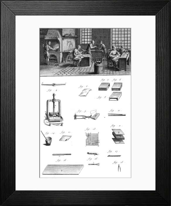 Framed Print : Gold Beater C1760 Framed Print : Gold Beater C1760
