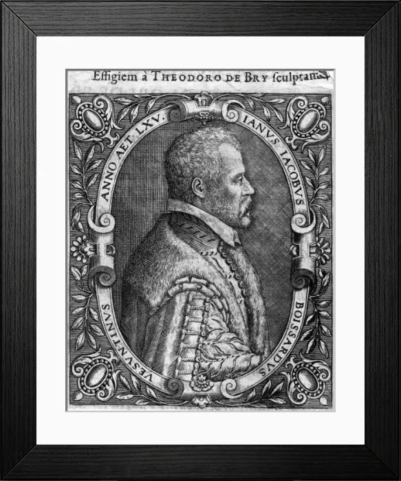 Framed Print : Jean Jacques Boissard Framed Print : Jean Jacques Boissard
