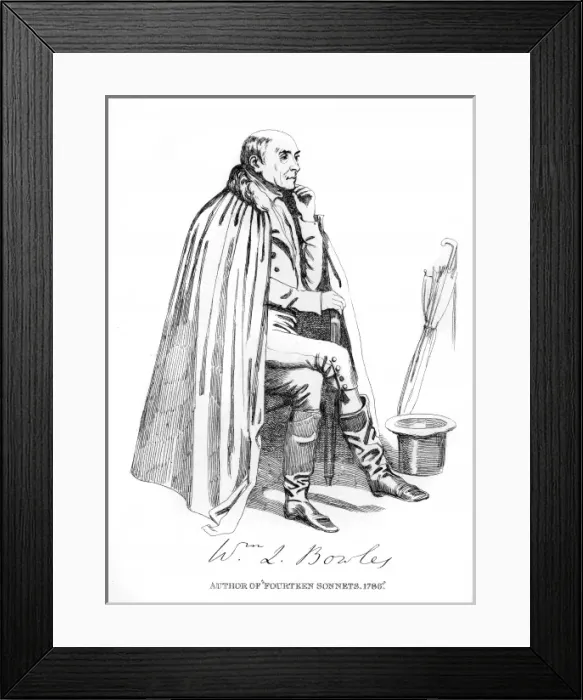 Framed Print : William Lisle Bowles - 2 Framed Print : William Lisle Bowles - 2