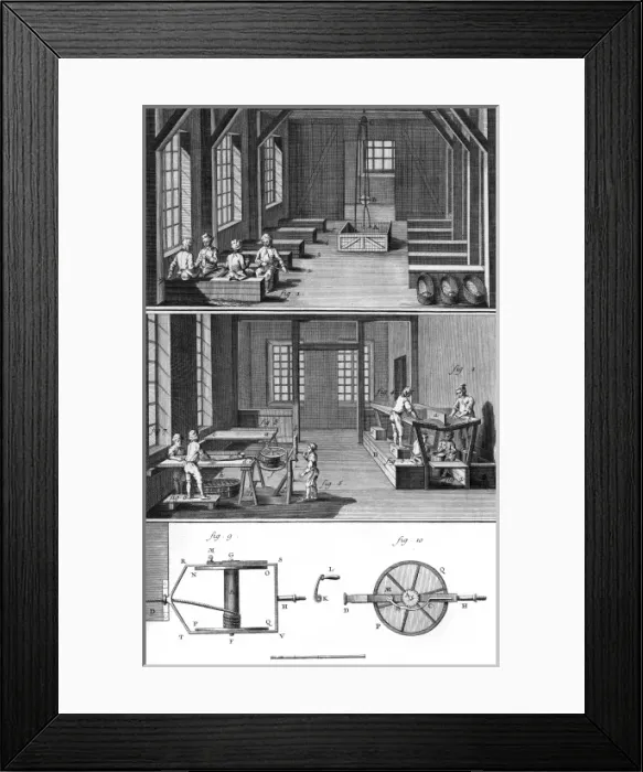 Framed Print : French Tobacco Factory