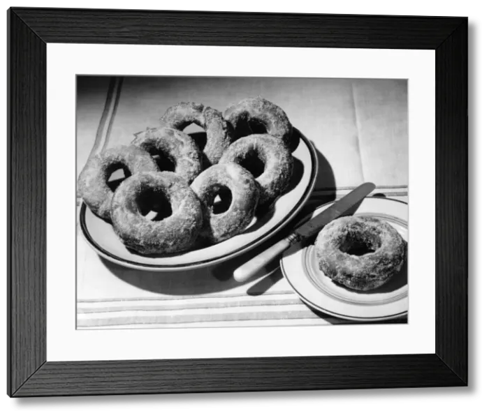 Framed Print : Sugared Ring Doughnuts Framed Print : Sugared Ring Doughnuts