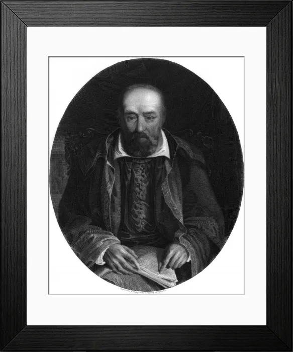 Framed Print : George Buchanan (Pourbus Framed Print : George Buchanan (Pourbus