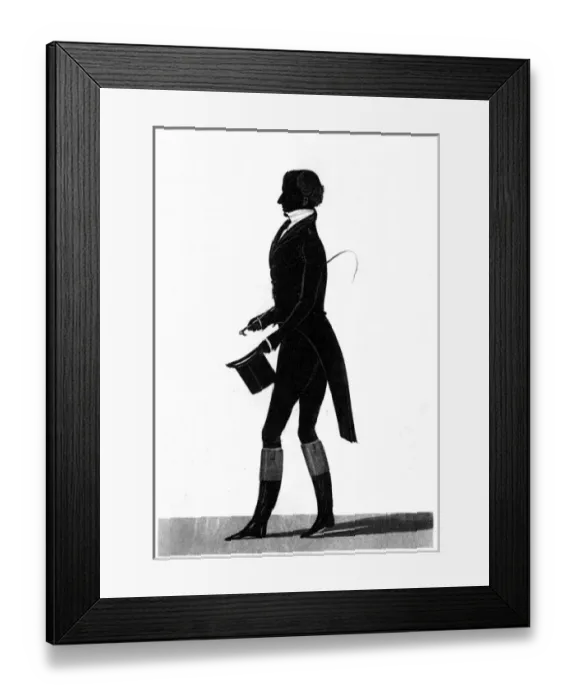 Framed Print : Burdett Silhouette Framed Print : Burdett Silhouette