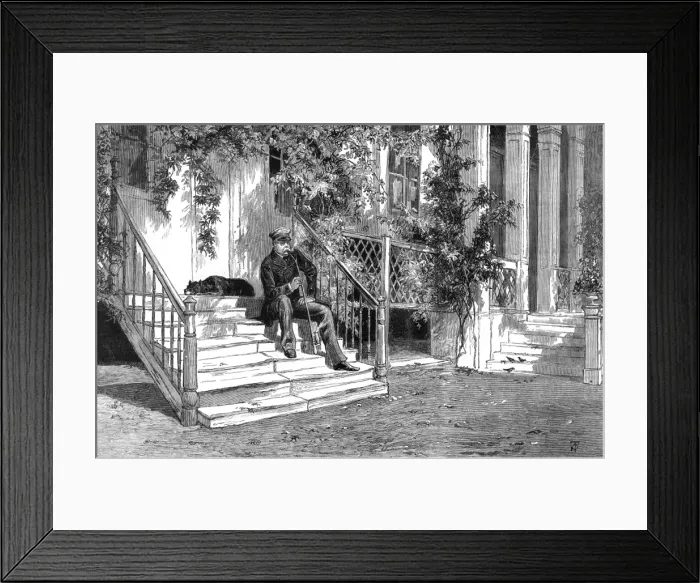 Framed Print : Bismarck Relaxes, 1882 Framed Print : Bismarck Relaxes, 1882