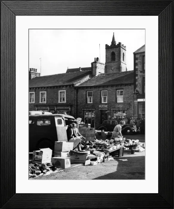 Framed Print : Hawes Market 1950S Framed Print : Hawes Market 1950S