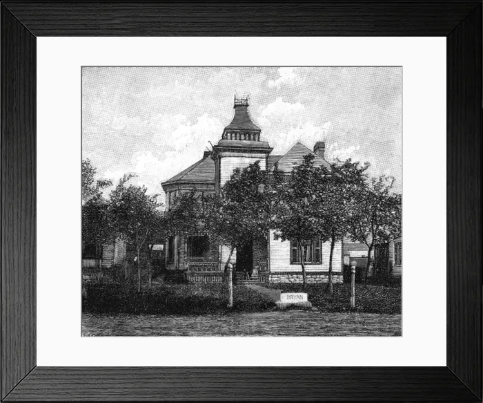 Framed Print : Home of William J Bryan Framed Print : Home of William J Bryan