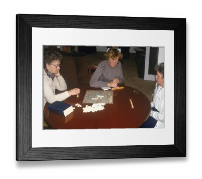 Framed Print : Playing Scrabble 1970S Framed Print : Playing Scrabble 1970S