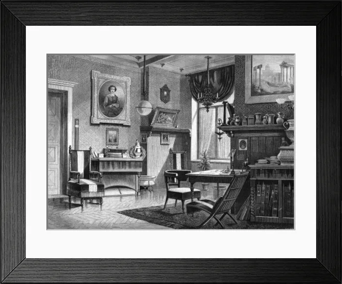 Framed Print : German Living Room Framed Print : German Living Room