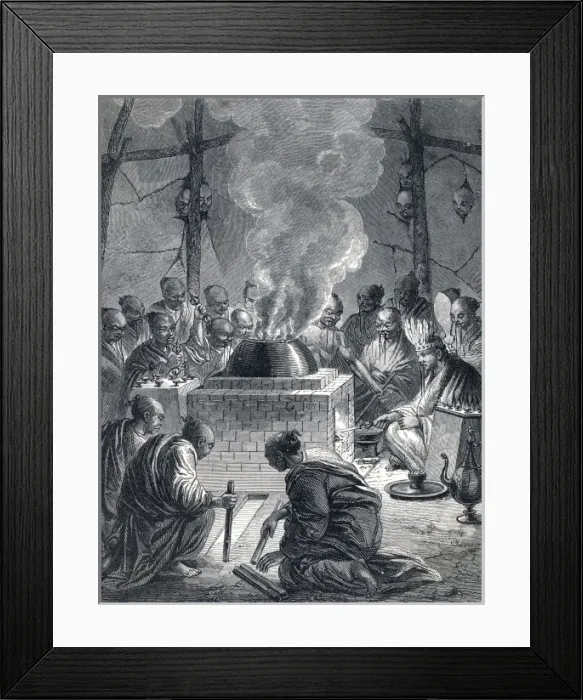 Framed Print : Tibet / Burning Lama Body Framed Print : Tibet / Burning Lama Body