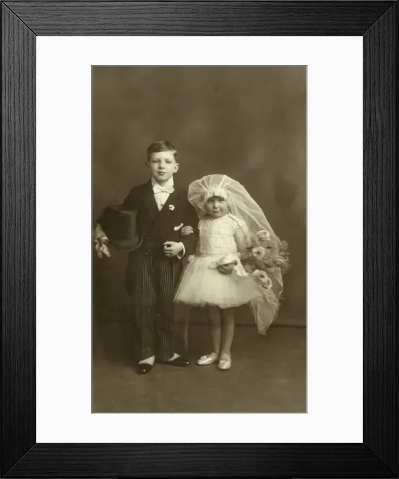 Framed Print : Boy & Girl / Groom / Bride Framed Print : Boy & Girl / Groom / Bride