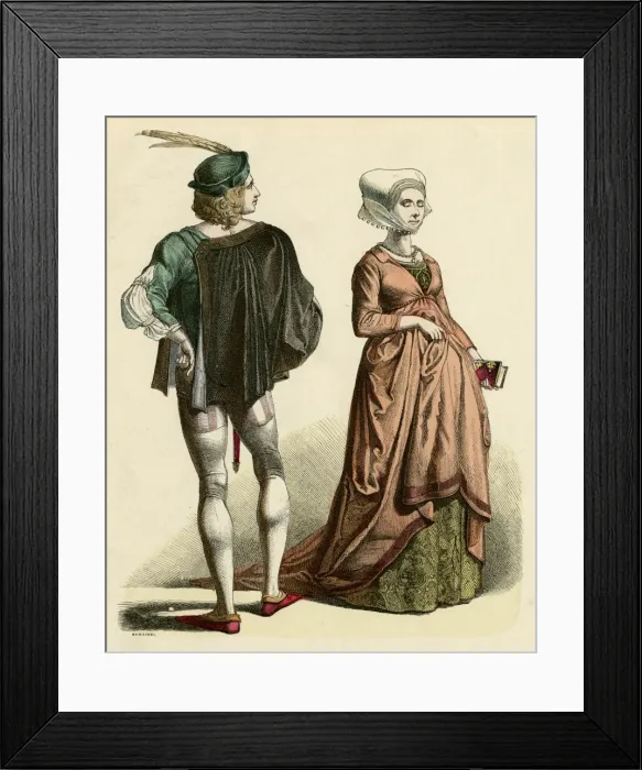 Framed Print : Two Germans 1475 Framed Print : Two Germans 1475