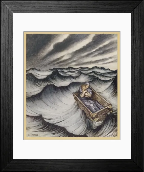 Framed Print : Danae Cast Adrift (1922) Framed Print : Danae Cast Adrift (1922)