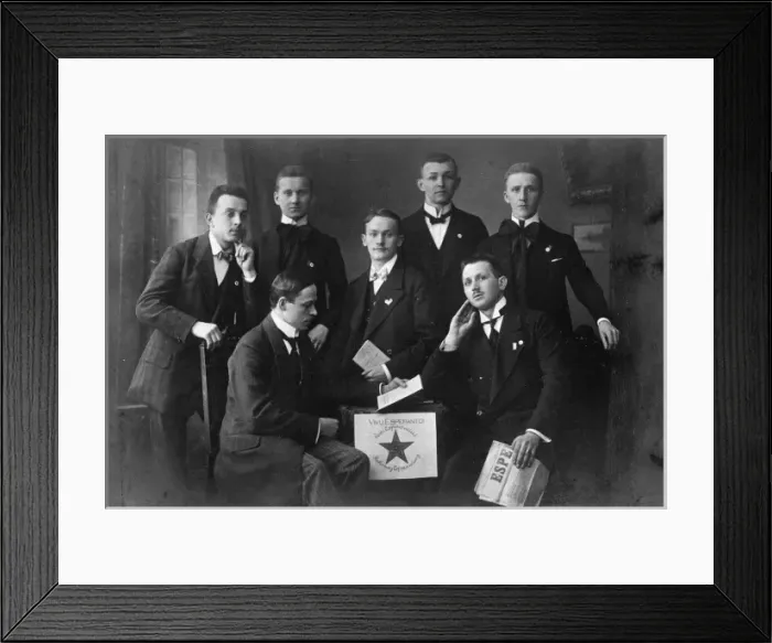 Framed Print : Esperanto Club Members Framed Print : Esperanto Club Members