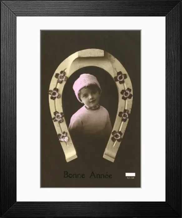Framed Print : Child & Horseshoe Framed Print : Child & Horseshoe