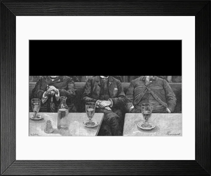 Framed Print : Three Absinthe Drinkers Framed Print : Three Absinthe Drinkers