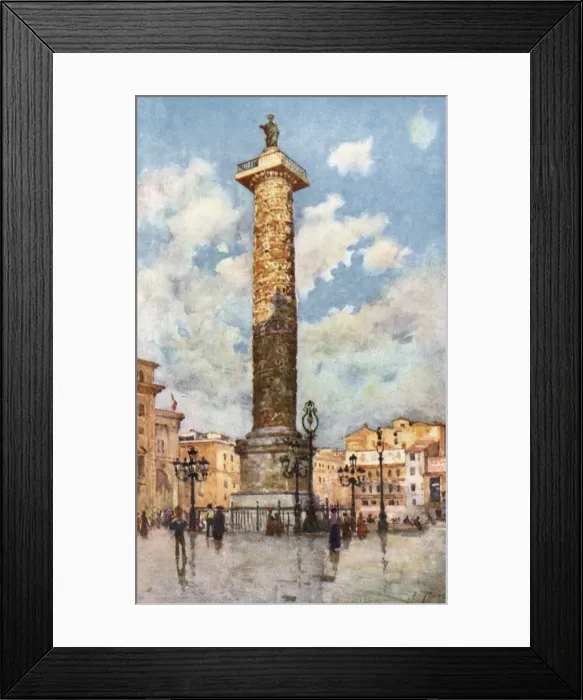 Framed Print : Piazza Colonna / Rome Framed Print : Piazza Colonna / Rome