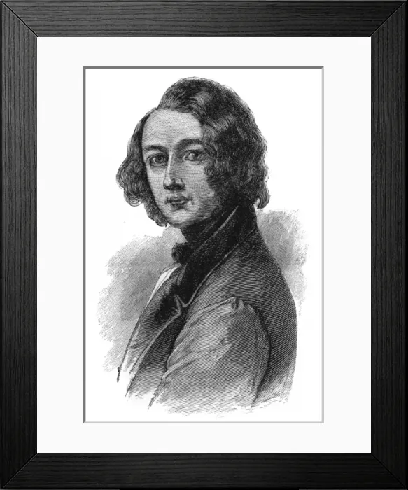Framed Print : Dickens by Gillies 1844 Framed Print : Dickens by Gillies 1844