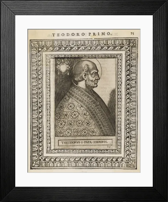 Framed Print : Pope Theodorus I Framed Print : Pope Theodorus I