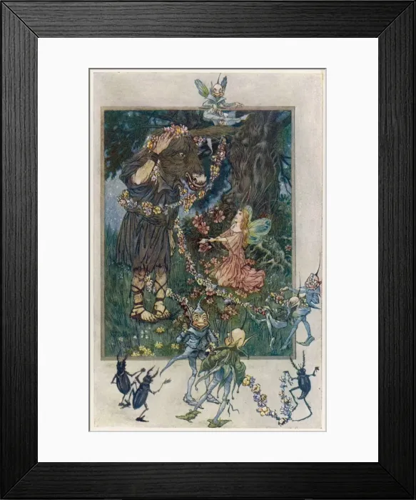 Framed Print : Bottom and Titania Framed Print : Bottom and Titania